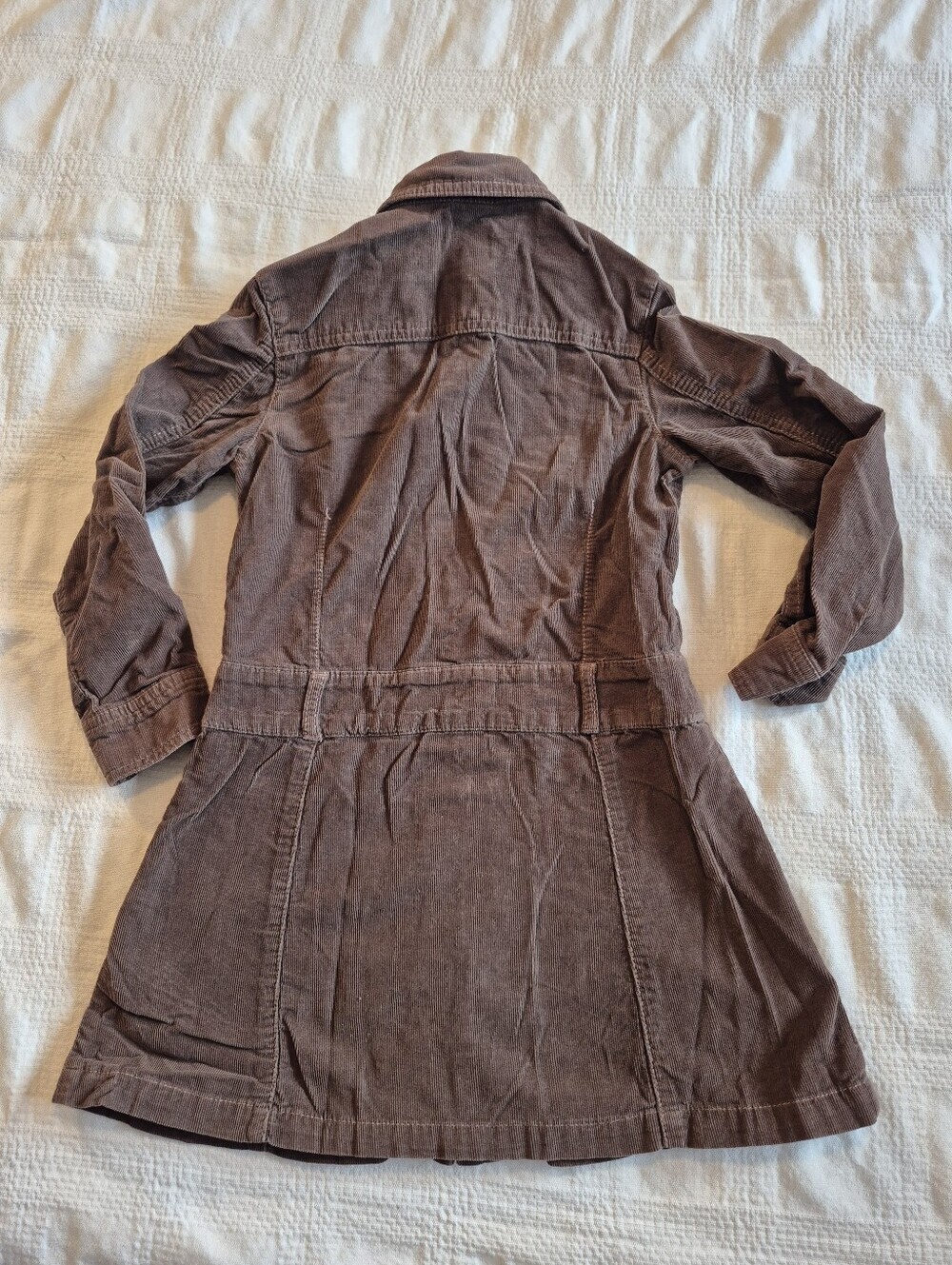 Mini Boden girls size 5-6 years brown corduroy long sleeve dress VGUC - Picture 4 of 6